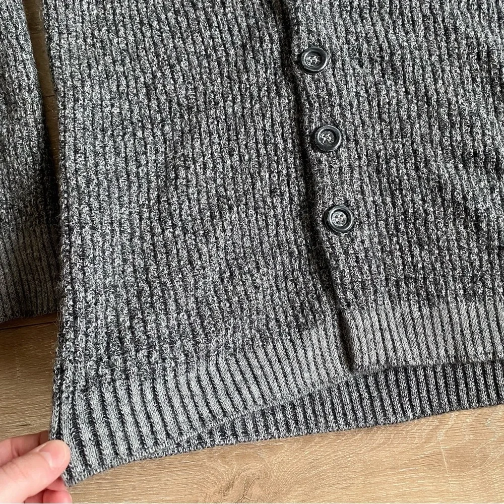 Vintage Ingo Alpaca shawl collar fisherman sweater button up knit cardigan med - Picture 6 of 7